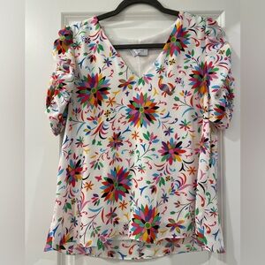 Adrienne colorful blouse